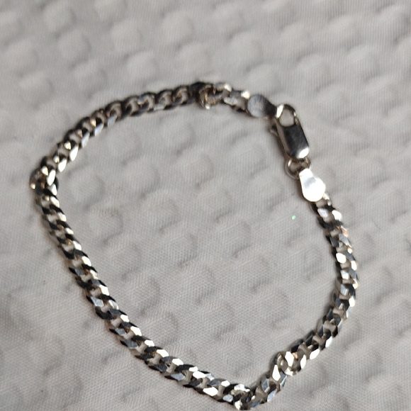 Sterling Silver Italy 925 Chain Bracelet In Giftbox - Picture 4 of 6